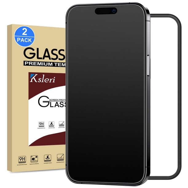 Protector de Pantalla de Vidrio Mate Ksleri para iPhone 15 Pro Max 6.7''