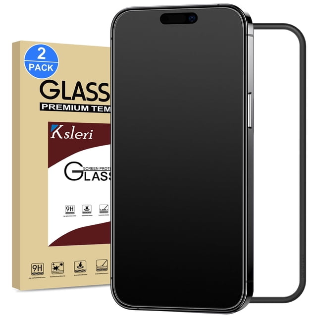 Protector de Pantalla de Vidrio Mate Ksleri para iPhone 15 Pro Max 6.7''