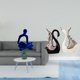 thumbnail image 2 of Figura del pensador abstracto,Estatua de Pensador Abstracto,Arte,Decoración para el Hogar,Figura humana decorativa para estantería de oficina coleccionable,estatua de cisne,Figuras de, 2 of 8