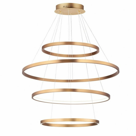 39.5 Inch 4 Led 4-Tier Pendant-Gold Finish Et2 Lighting E22729-Gld