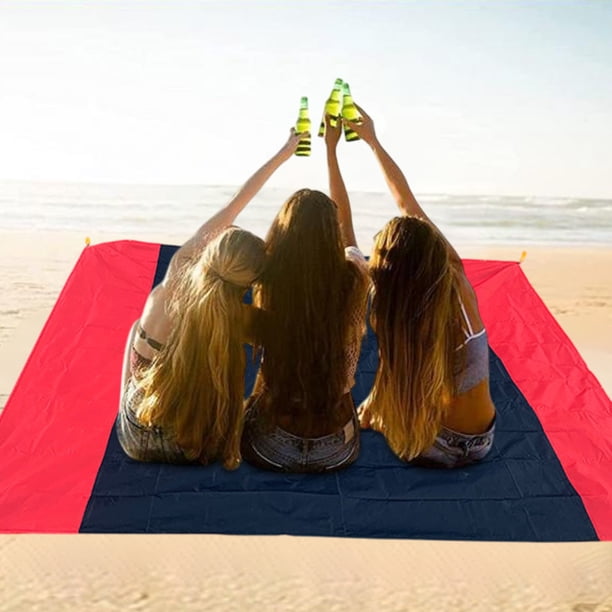 Alfombra de picnic al aire libre de poliéster | Tejido de nailon impermeable - resistente a los líquidos, fácil de limpiar | Manta compacta antideslizante para playa, camping, actividades en la