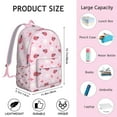 thumbnail image 5 of Ladybug Print Backpack – Cute Cartoon Ladybird Pattern Bookbag with Polka Dots for Garden and Nature Lovers, 5 of 5