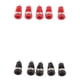 thumbnail image 1 of Negro + Rojo 4mm 10Pcs Protección De Seguridad Enchufe Binding Post Banana, 1 of 9