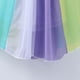 thumbnail image 4 of Vestido de princesa con costuras de rayas arcoíris de verano para niñas pequeñas, 4 of 7