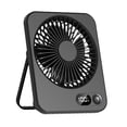 thumbnail image 2 of Ventilador de escritorio Mini ventilador Personal plegable silencioso ventilador portátil plegable ajustable de 180  degree ventilador recargable USB para Negro, 2 of 9