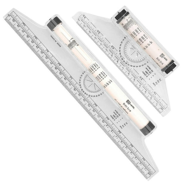 Plastic Rolling Ruler Set Multi Purpose Measuring Tool with Clear Scale ...