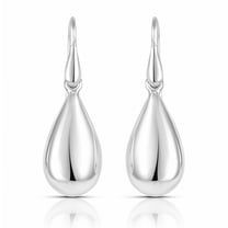 Vintage Boho Chic Teardrop .925 Sterling Silver Dangle Earrings