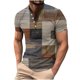 thumbnail image 1 of Camisas de Manga Larga para Hombres Casual Impreso Poliéster Botón Abajo Blusa, Cuello Redondo para el Uso Diario, Al Aire Libre Y de Fiesta, 1 of 5