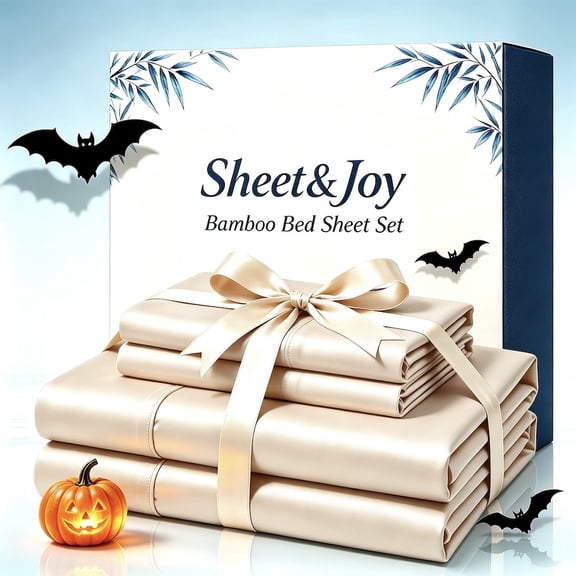 3 or 4pcs Bed Sheet Set, Beige Twin, Deep Pocket Fitted Sheets, Envelope Pillowcases, Luxury Soft Bed Linens, Stain Resistant Suitable for Room Decor