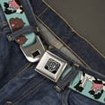 thumbnail image 2 of Buckle-Down Belt, Seatbelt Buckle Belt, Cow Poops Color, 34 to 52 Inches, 2 of 9