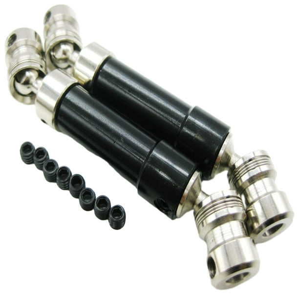 Junta de transmisión Universal Bewildely RCGOFOLLOW 2 uds diseño estriado de acero para 1/10 RC AXIAL SCX10