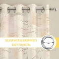 thumbnail image 6 of Mushrooms Kitchen Curtains Window Panels, Spring Floral Farmhouse Botanical Insulated Window Treatment Curtain, Grommet Curtains for Bedroom/Living Room/Bathroom, 2 Piece 42"Wx84"L, 6 of 8