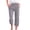 j-Grey12845, variant on LIIPEE Women Plus Size Pants Casual Solid Color Fashion Calf Length Straight Wide Leg Pants Ladies Elastic High Waist Pants With Pockets Comfortable Breathable Soft Daily Trousers,Army Green,XXXXL