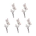 thumbnail image 1 of Monstrate 5 piezas de ramos artísticos de flores artificiales para decoración del hogar para un toque de elegancia que añade un toque Decoración blanco, 1 of 6