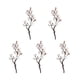 thumbnail image 1 of Monstrate 5 piezas de ramos artísticos de flores artificiales para decoración del hogar para un toque de elegancia que añade un toque Decoración blanco, 1 of 6