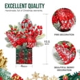 thumbnail image 3 of Árbol de Navidad Hatisan pequeño artificial con adornos rojos, 3 of 7