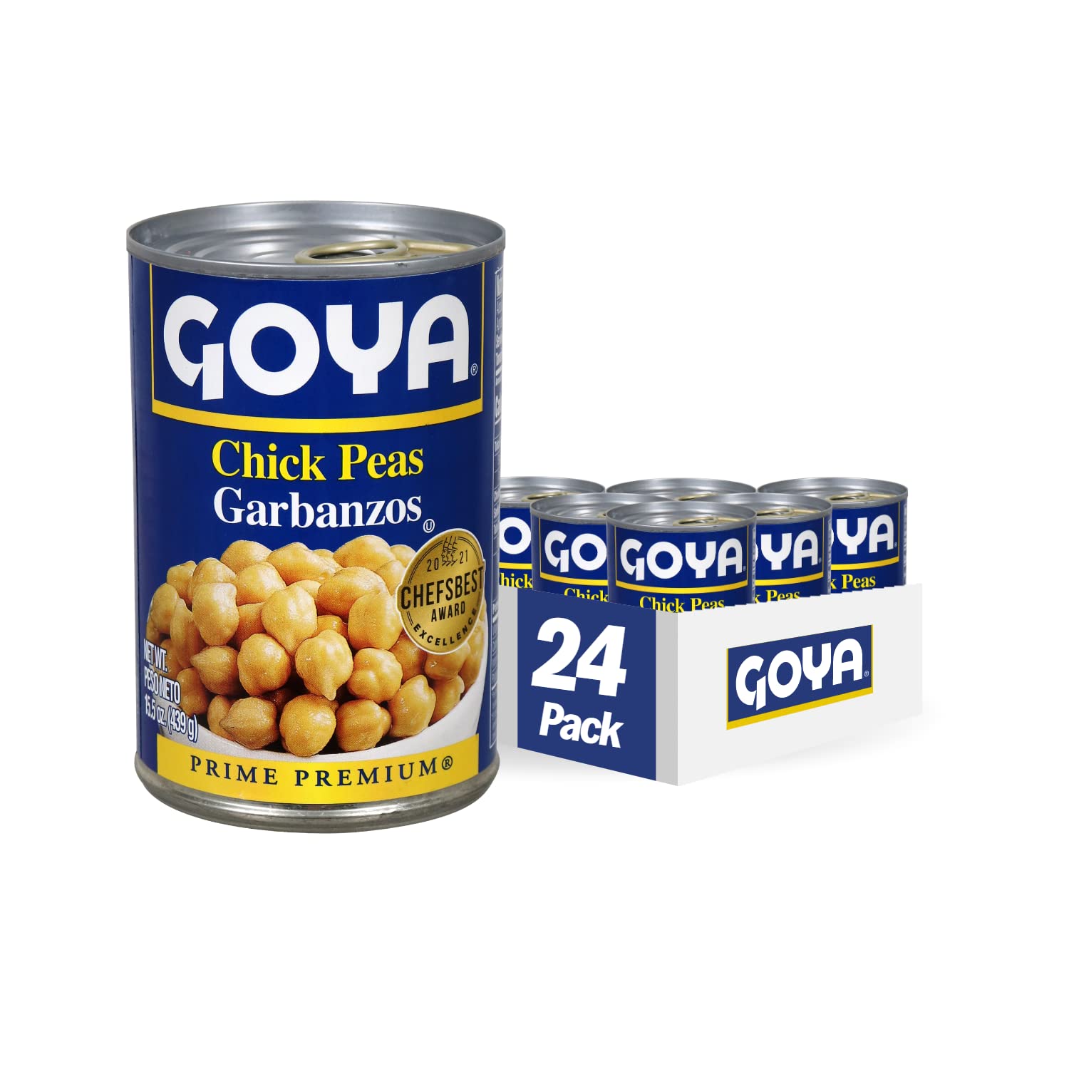 Goya Foods Chick Peas, 16Ounce (Pack of 24)