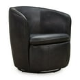thumbnail image 3 of Signature Design by Ashley Kierreys 360 Degree Leather Upholstered Swivel Chair, Midnight, 3 of 7