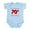Sky Blue, variant on CafePress - It's Grandpa's 70Th Birthday Infant Bodysuit - Baby Light Bodysuit, Size Newborn - 24 Months