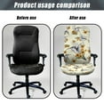 thumbnail image 4 of HELLHERO Hummingbird Sunflower Print Office Chair Cover Elastic Stretch Gaming Chair Cover Decorative Rotating Computer Chairs Seat Protector, 4 of 7