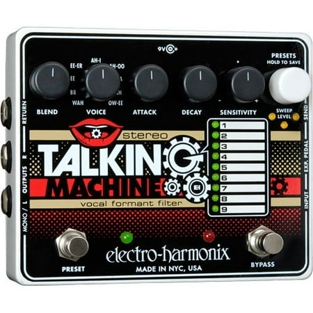 Electro-Harmonix Stereo Talking Machine Vocal Formant Filter Guitar Effects (Best Vocal Harmony Pedal)