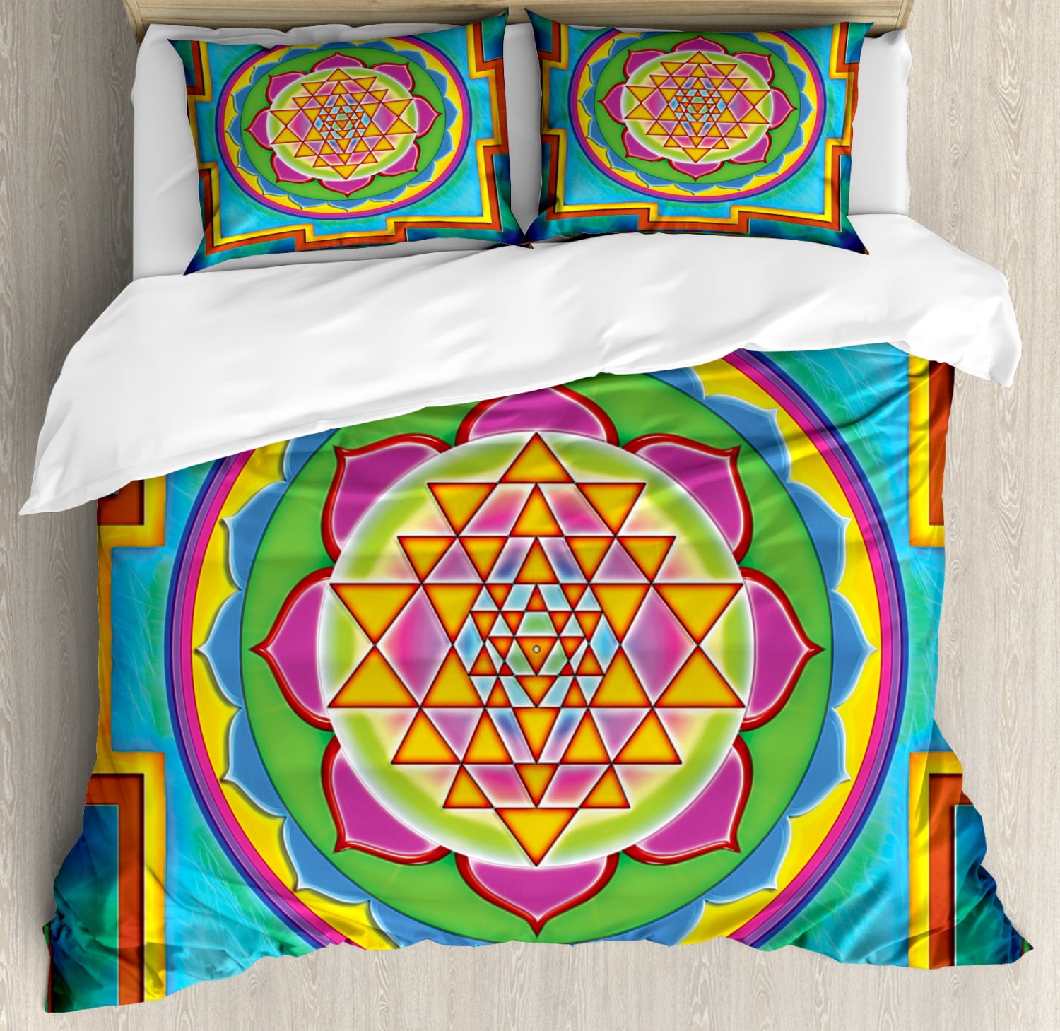 Universal Mandala 3-Piece Quilted Bedding Set NCU0PTT553