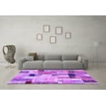 thumbnail image 3 of Ahgly Company Indoor Rectangle Patchwork Purple Transitional Area Rugs, 5' x 8', 3 of 4