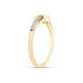 thumbnail image 4 of 0.14 Carat Round Cut Lab Grown Diamond Infinity Engagement Promise Ring In 14k Yellow Gold Over Sterling Silver(G-H Color,SI1-SI2 Clarity,0.14 Cttw)-6, 4 of 7