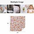thumbnail image 4 of Vintage Botanical Cloth Napkins, Farmhouse Orange Pink Spring Floral Washable and Reusable Dinner Napkins Set of 4, Table Napkin for Kitchen Party Birthday Wedding Hotel Housewarming 20"x20", 4 of 8