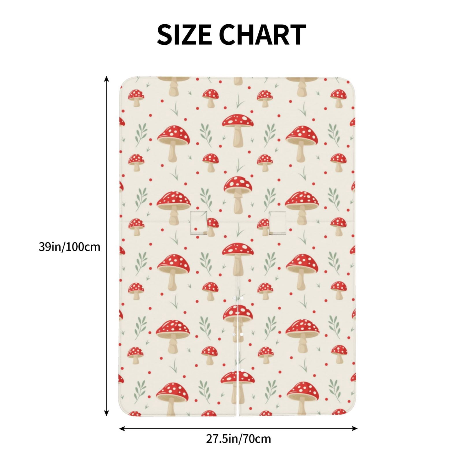 Naloa Flat Mushrooms Baby Car Seat Cover, Breathable Baby Carrier Cover, Multiuse Baby Carrier Cover & Nursing Breastfeeding Cover