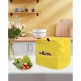 thumbnail image 5 of Yellow Stand Mixer Dust Cover with Storage Pocket & Handles, Pure Yellow Fits All Tilt Head & Bowl Lift Kitchen Appliance Cover Organizer Bag Accessories, 6-8 Quart, 5 of 6