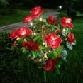 thumbnail image 7 of FXMLRLK 1 Pack Beautiful Romantic Solar Powered LED Simulation Flower Light Lamp Landscape Lighting with Stake for Outdoor Garden Yard Lawn Path Balcony Party Decoration, 7 of 7