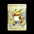 thumbnail image 1 of Pokémon 183200 Points High Mach Pikachu Charizard Mewtwo Gold Black English French Metal Card Vmax Mega GX Tarjeta de juego de colección, 1 of 6