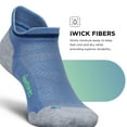 thumbnail image 6 of Feetures Elite Max Cushion No Show Tab Ankle Socks - Sport Sock with Targeted Compression - Bahama Blue, L (1 Pair), 6 of 7