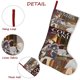 thumbnail image 5 of Los Colores Dentro Tema: Calcetines de Navidad, fino lino blanco para colgar en escaleras y chimenea, decoración navideña para el hogar, regalo de Navidad.54cm×38cm, 5 of 5