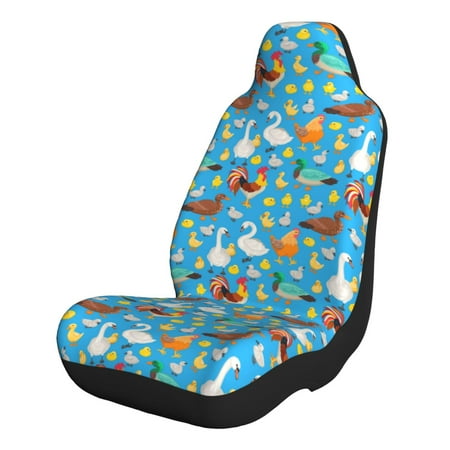 Cauagu Rooster And Chickens Print Car Seat Covers Universal Automotive Seat Covers Car Seat Protectors Easy to Install Car Cover Car Accessories Auto rucks Van & SUV-1