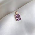 thumbnail image 3 of Natural Purple Amethyst Pendant, 14K Solid Yellow Gold Amethyst Pendant, February Birthstone, Prong Pendant, Octagon Pendant, Birthday Gift, 3 of 9