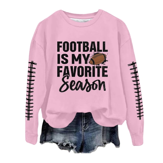 WEAIXIMIUNG Chandail en Molleton pour Femmes Zip Up Manches Longues Col Rond Chandails en Molleton Décontractés Imprimé Graphique de Football Pull Léger Blouse Top