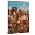 thumbnail image 2 of "Skyline New York City 1" Painting Print on Wrapped Canvas, 2 of 5