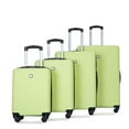 thumbnail image 3 of Fluorescent Green 4-Piece ABS Luggage Set: Lightweight Suitcases (16-28in) with TSA Lock & Spinner Wheels for Travel. Durable & Spacious Design., 3 of 24