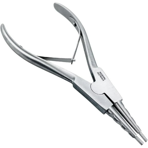 JEWEL TOOL 6" 15.2 cm Stainless Steel Ring Opening Needle Nose Pliers  3-Step Design  Professional Quality  Perfect for Opening Rings & Jewelry & Wire Design