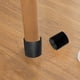 thumbnail image 5 of 20 protectores redondos antideslizantes para patas de silla, de PVC, para suelos de madera, 22 mm, color negro, 5 of 8