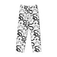 thumbnail image 4 of Xecao Hand Drawn Snake Men's Straight Lounge Pajama Pants: The Ultimate in Comfortable Sleepwear, 4 of 9