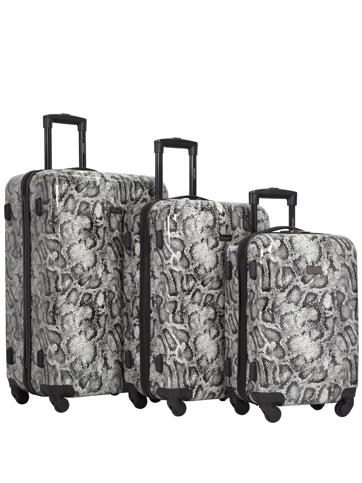 snakeskin luggage set