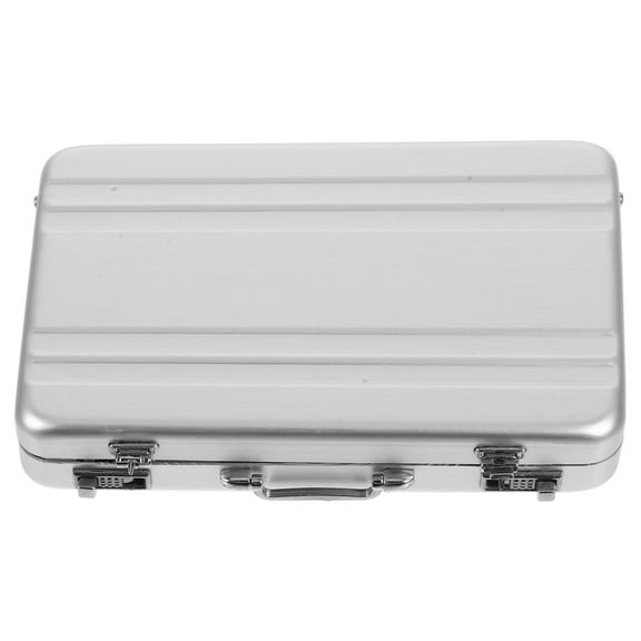 Beaupretty Multi-Card Organizer Silver Business Card Box 1Pcs For Travel