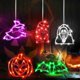 thumbnail image 1 of Decoraciones de Halloween para Interiores, Paquete de 5 Luces de Halloween (Calabaza, Fantasma, Murciélago, , Gnomo), Decoración de Halloween Que Funciona con Pilas, 1 of 7