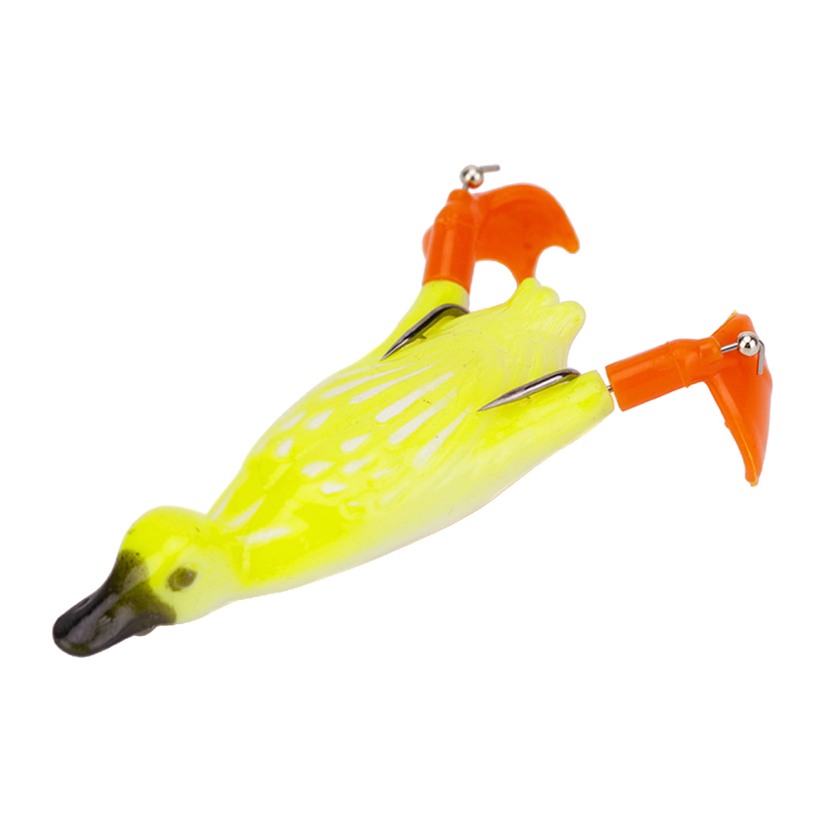 3D Artificial Double Propeller Duck , Soft Fishing s Floating for  Freshwater and Saltwater Fishing Hooks - Yellow 