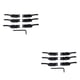 thumbnail image 1 of Yuarrent Pack of 6 Electric Guitar Bridge Stringed Portable Modified Saddle Saddles Stylish Insturment Wrench with Accessories Components Negro 2piezas, 1 of 6
