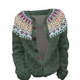 thumbnail image 4 of Jindong Cardigan Tricoté Confortable à Imprimé Floral en Peluche pour Femmes, 4 of 4