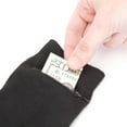 thumbnail image 4 of Men’s Black Dress Socks w/ Hidden Zipper Pocket – 2 Pairs, Size 7-12, 4 of 6